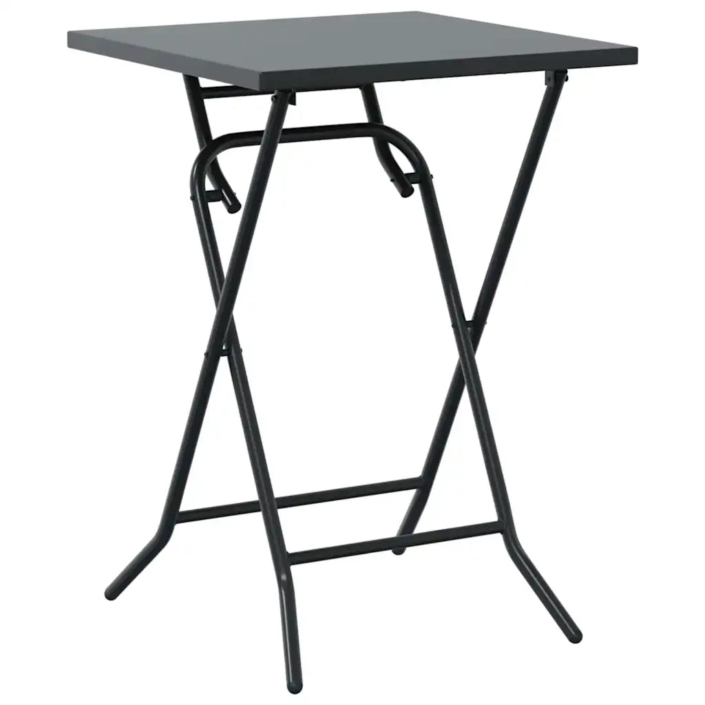Set Bistro da Giardino 3 pz | Set Salotto da Giardino Antracite Acciaio