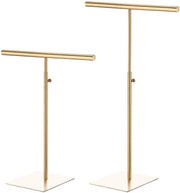 Display stand per catena 2 pezzi - Altezza regolabile - Supporto per gioielli a T - Supporto per portafoglio per negozio di articoli da regalo - Ghiaccio