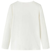 Maglietta da Bambina a Maniche Lunghe Ecru 104 13790