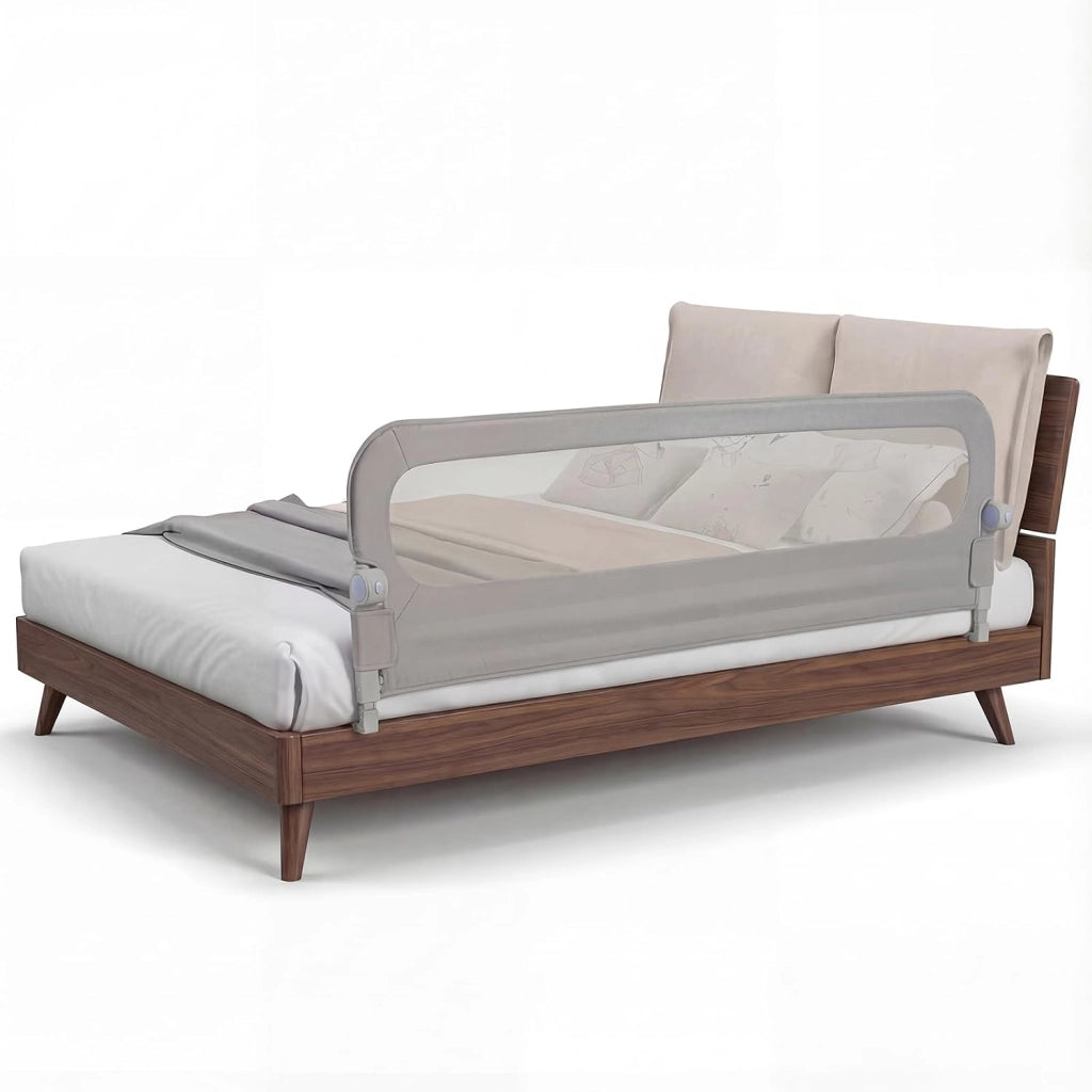 Sponda Letto Anticaduta per Bambini 200 cm, Grigio
Barriera di Sicurezza Pieghevole per Neonati con Altezza 3 Livelli Regolabile, Cinghia Fissaggio Sicuro, Protezione Neonati