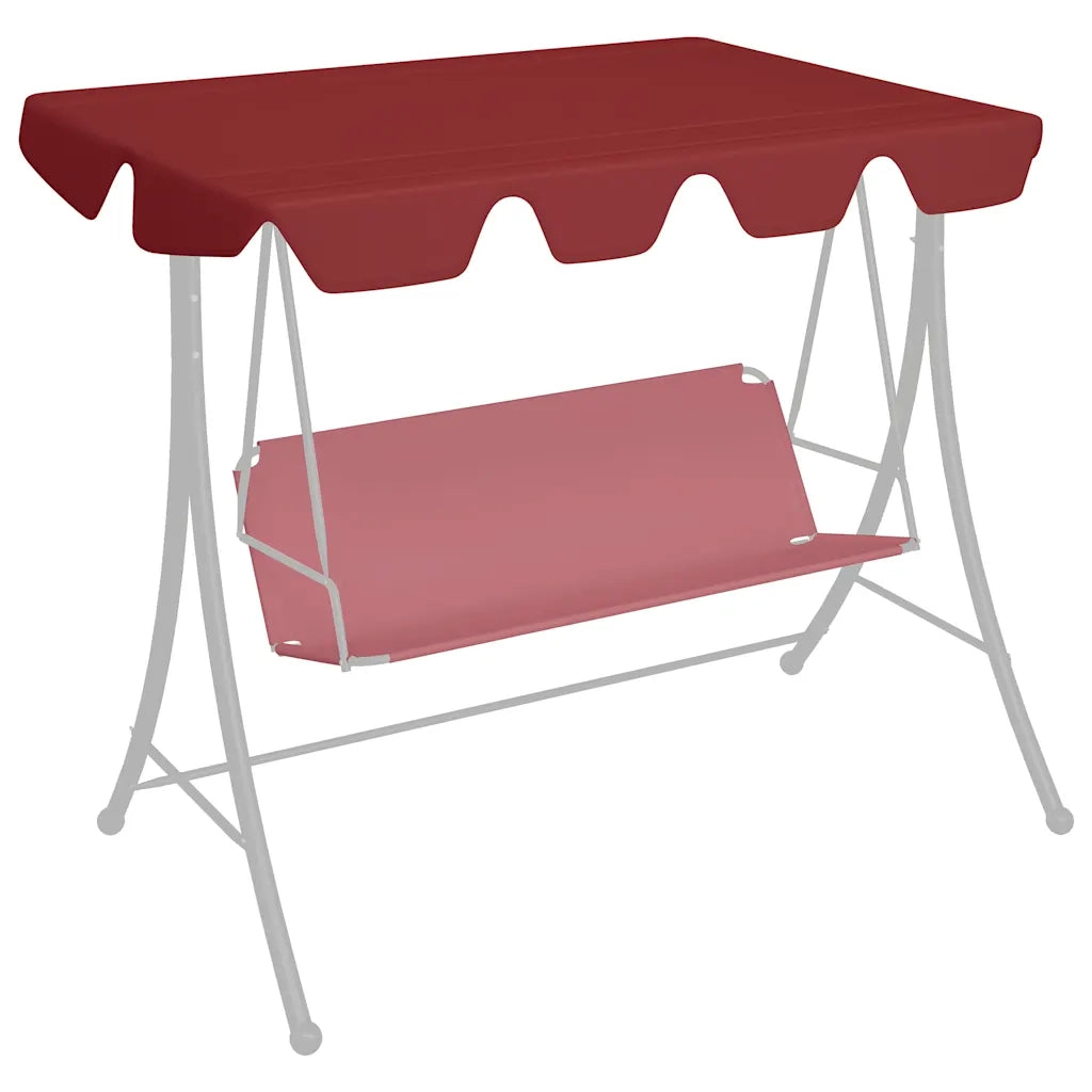 Baldacchino per Dondolo Giardino Bianco 150/130x105/70 cm CFW7277464