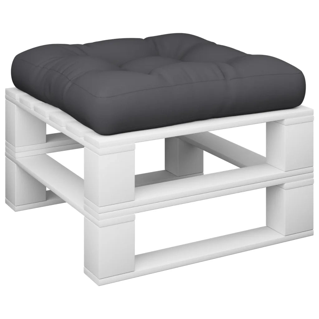 vidaXL Cuscino per Pallet Nero 50x50x12 cm in Tessuto