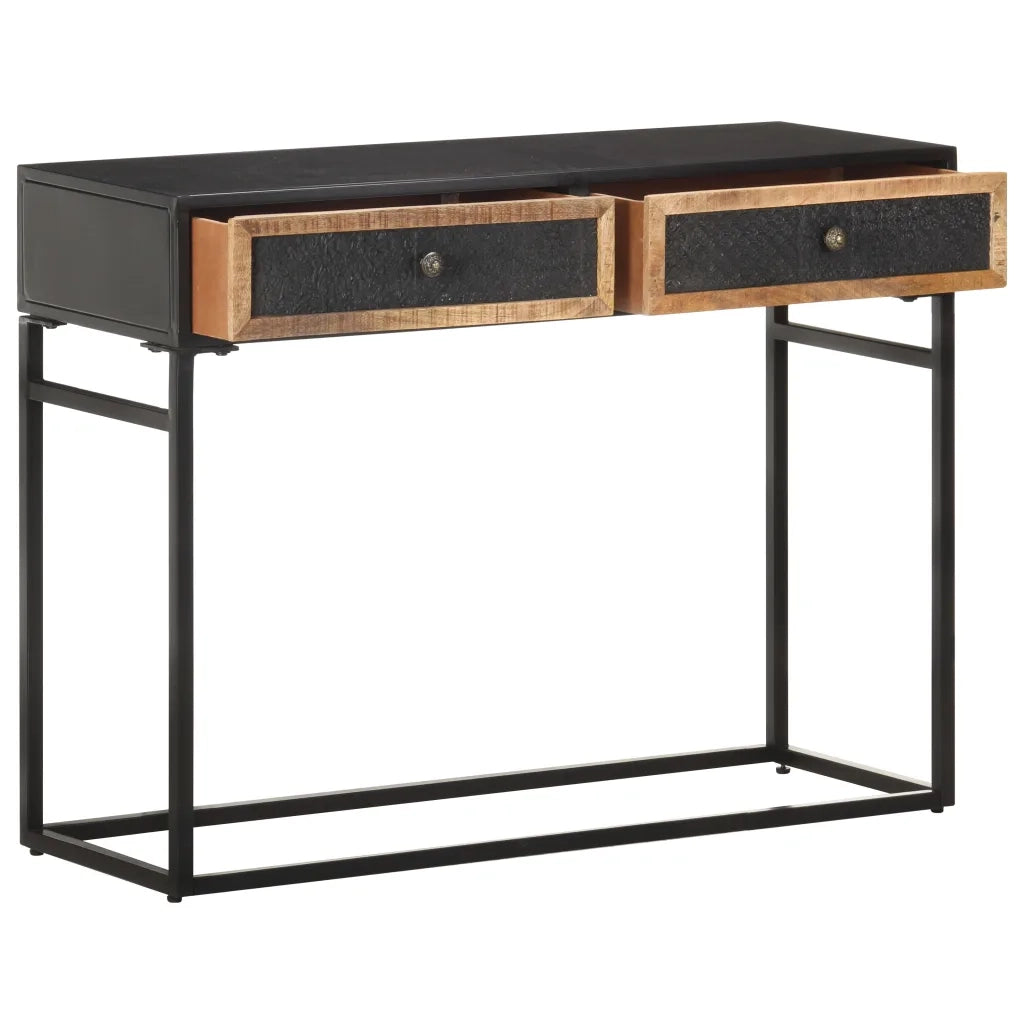Tavolo Consolle 100x35x75 cm in Legno Massello di Mango 323151