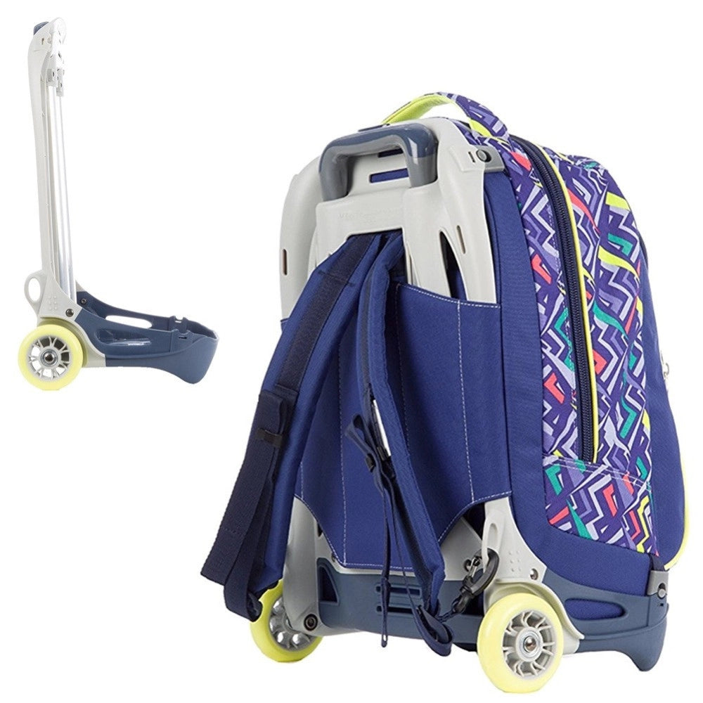 Trade Shop - Zaino Scuola Ragazzi Trolley 3in1 New Jack Widget Con Carrello Rimovibile -