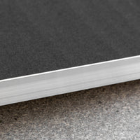 Rampa Pieghevole per Sedia a Rotelle 183x73.5 cm con Rivestimento Antiscivolo e Bordi di Sicurezza in Alluminio Nero