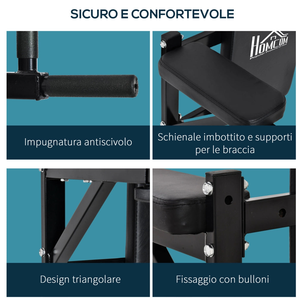 Barra per Trazioni a Parete ¨C zephmum ¨C Nero