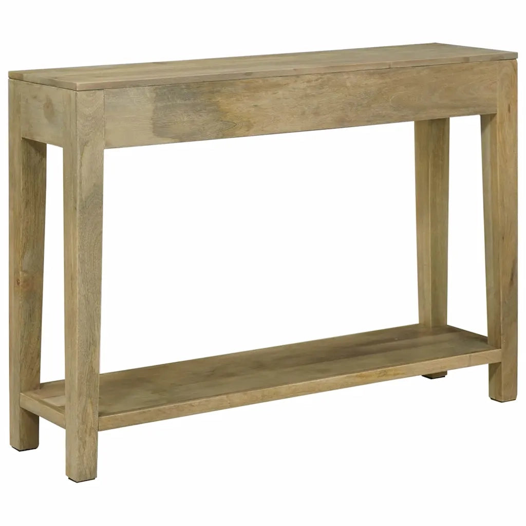 Tavolo consolle con cassetto Grigio naturale 110 x 30 x 80 cm