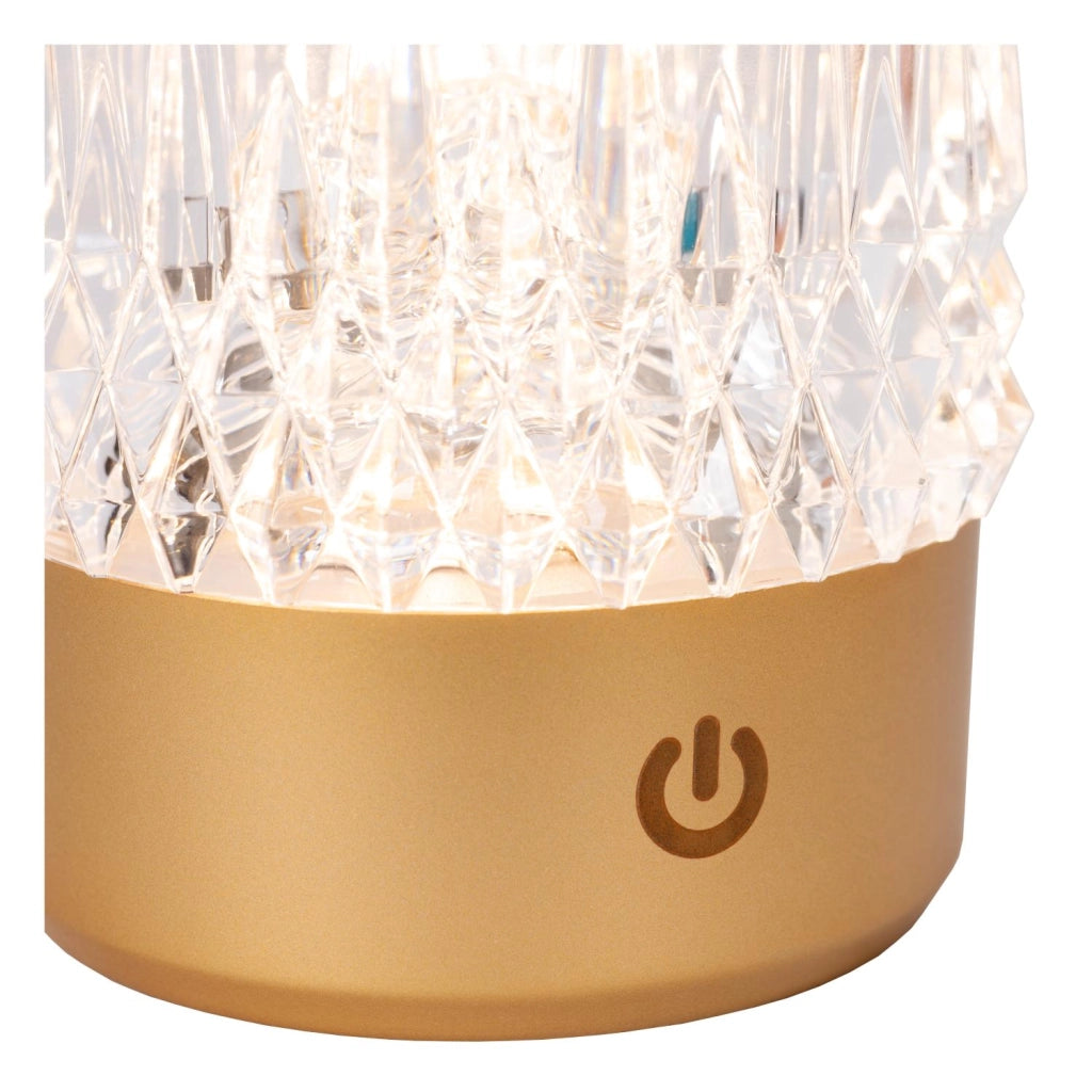 Lampada da tavolo LED LILI Lucide oro acrilico