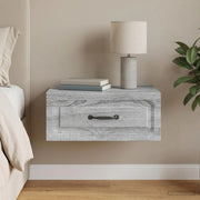 Mobiletto da notte a muro Grigio Sonoma 49 x 34,5 x 20 cm 899307