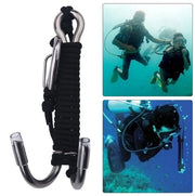 Fermogetto in acciaio inossidabile - Resistente allo shock - Doppia presa - Materiale di sicurezza - Fotografia subacquea - Adatto per correnti forti - Accessorio subacqueo