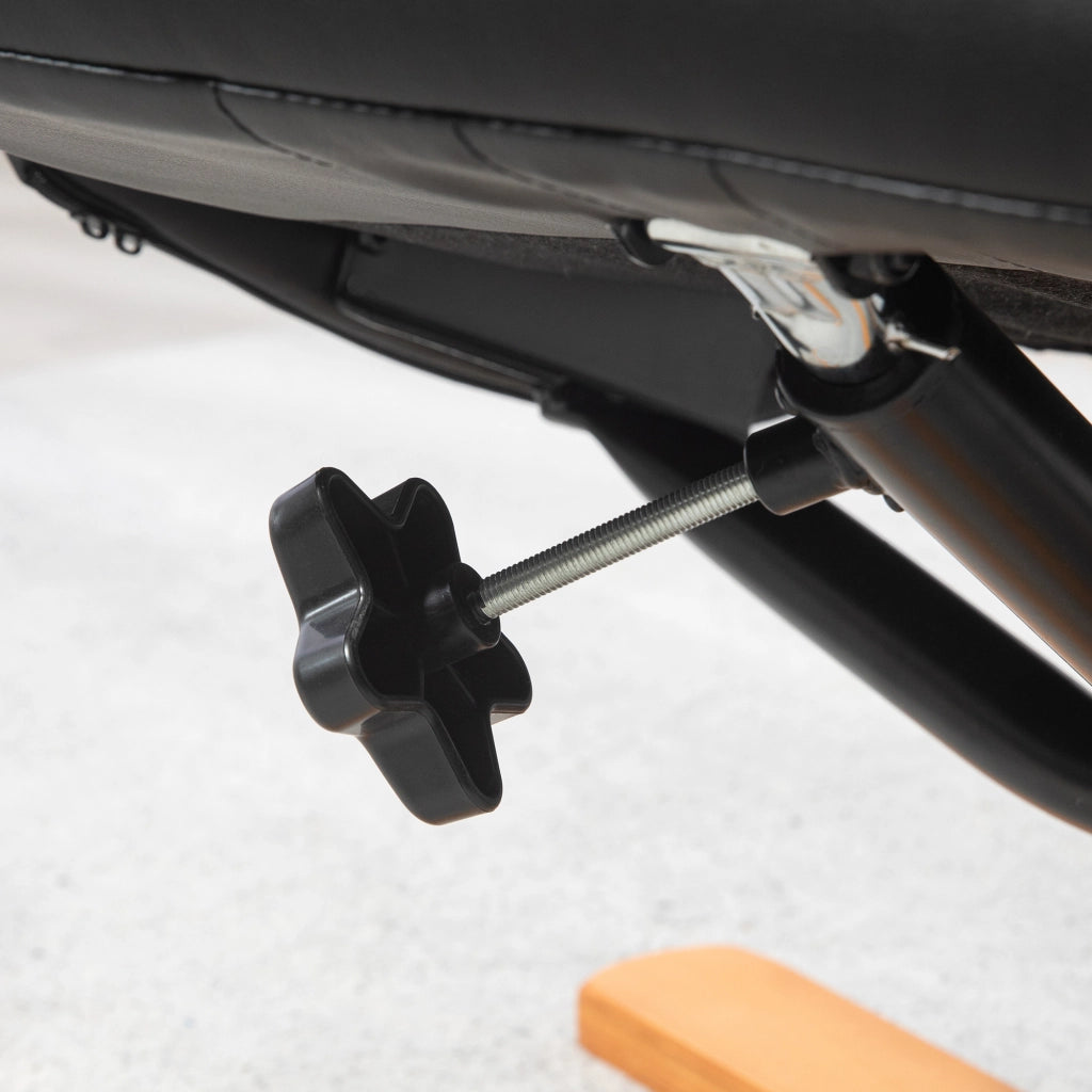Poltrona relax reclinabile con poggiapiedi ¨C Xylo ¨C similpelle nera, portata 150 kg
