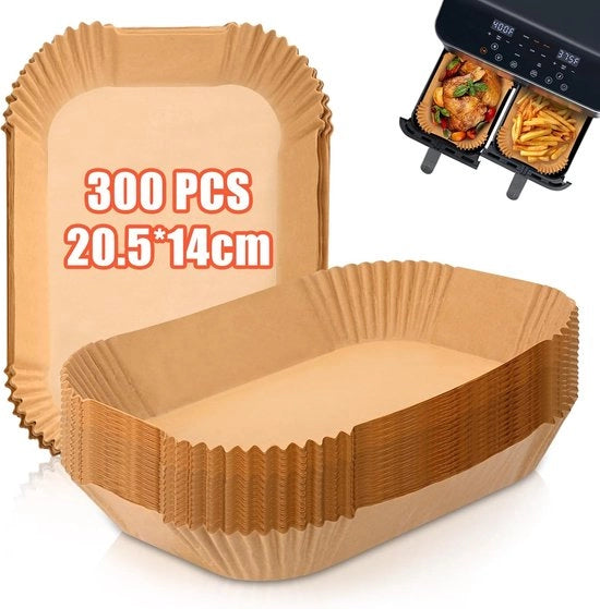 Pasta per airpan a 300 fogli, doppia zona, 20,5 x 14 cm, compatibile con Ninja Dual Zone/Double Stack (AF300EU-AF400EUCP) e altri airpan con due zone