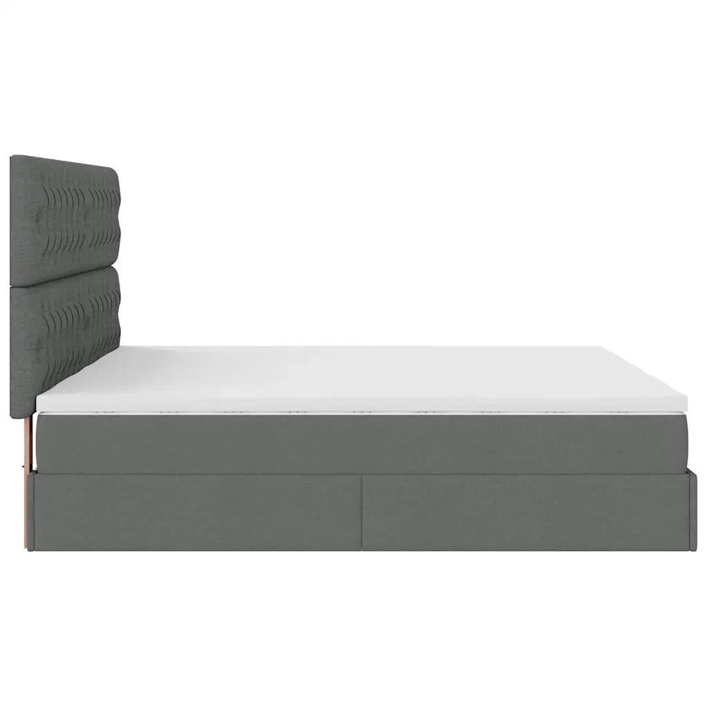 Struttura Letto Pouf con Materassi 180x200 cm in Tessuto 3314563