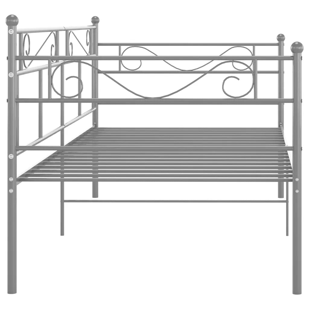 Telaio Divano Letto Grigio in Metallo 90x200 cm cod mxl 59850