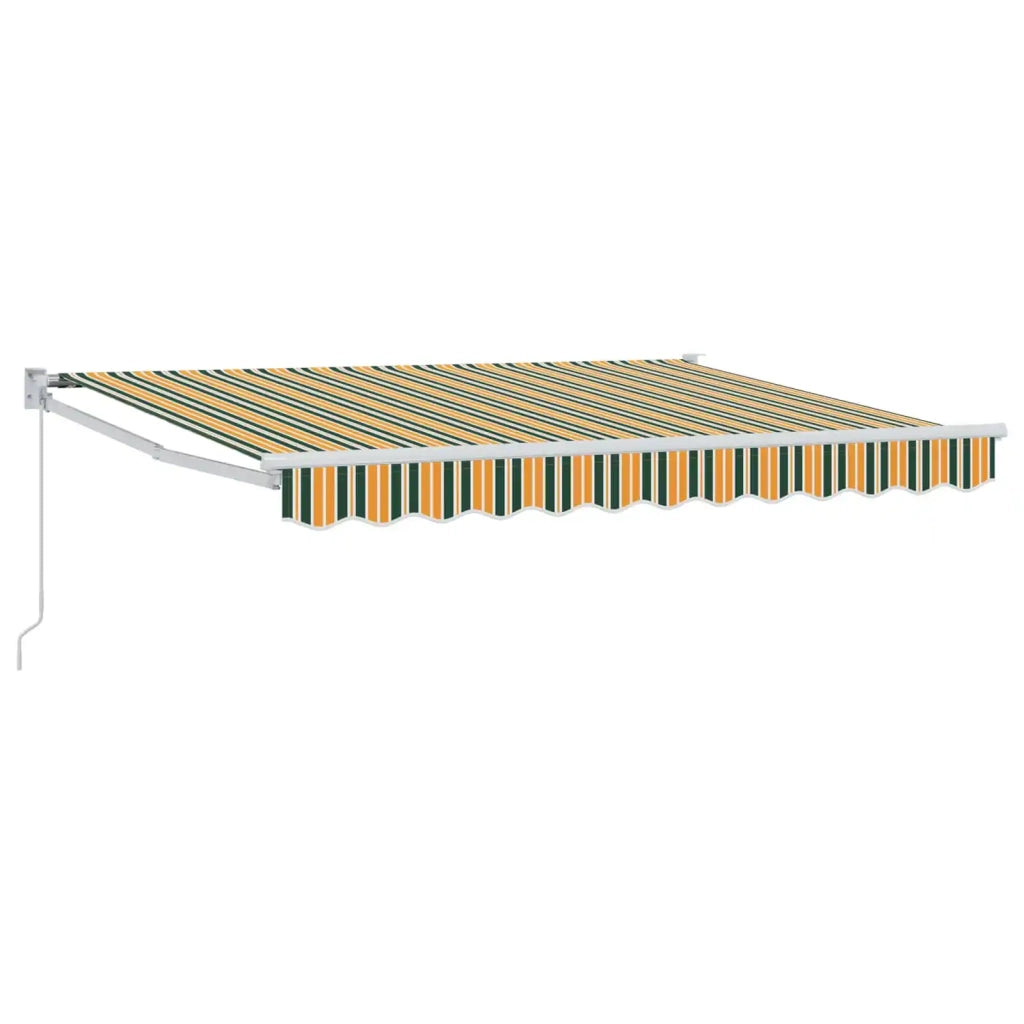 Tenda retrattile manuale Verde e Giallo 3 x 2 m 3418902