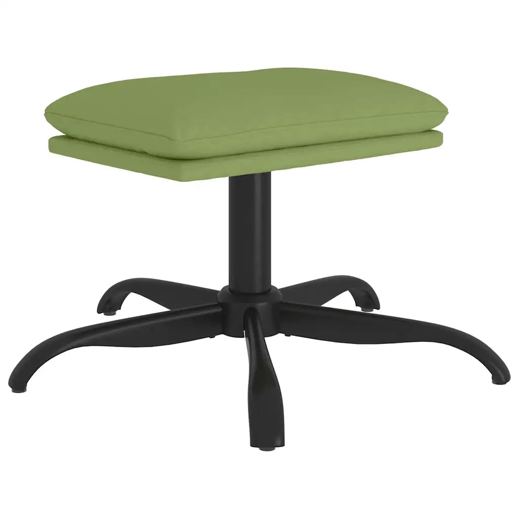 Poggiapiedi Verde Chiaro 60x60x39 cm in Velluto cod mxl 60394