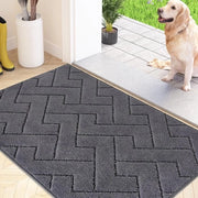 Mat di ingresso 60 x 90 cm - Superassorbente - Mat di ingresso antiscivolo - Lavabile in lavatrice - Duraturo con bordi rinforzati - Ideale per porte d'ingresso e cucina