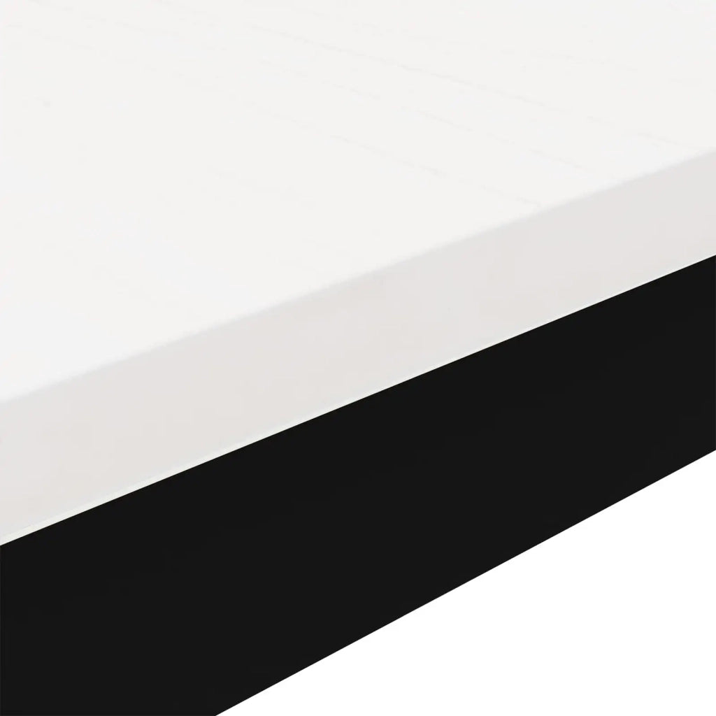 Tavolino da salotto Bianco 70 x 50 x 36 cm Pino massello 892764