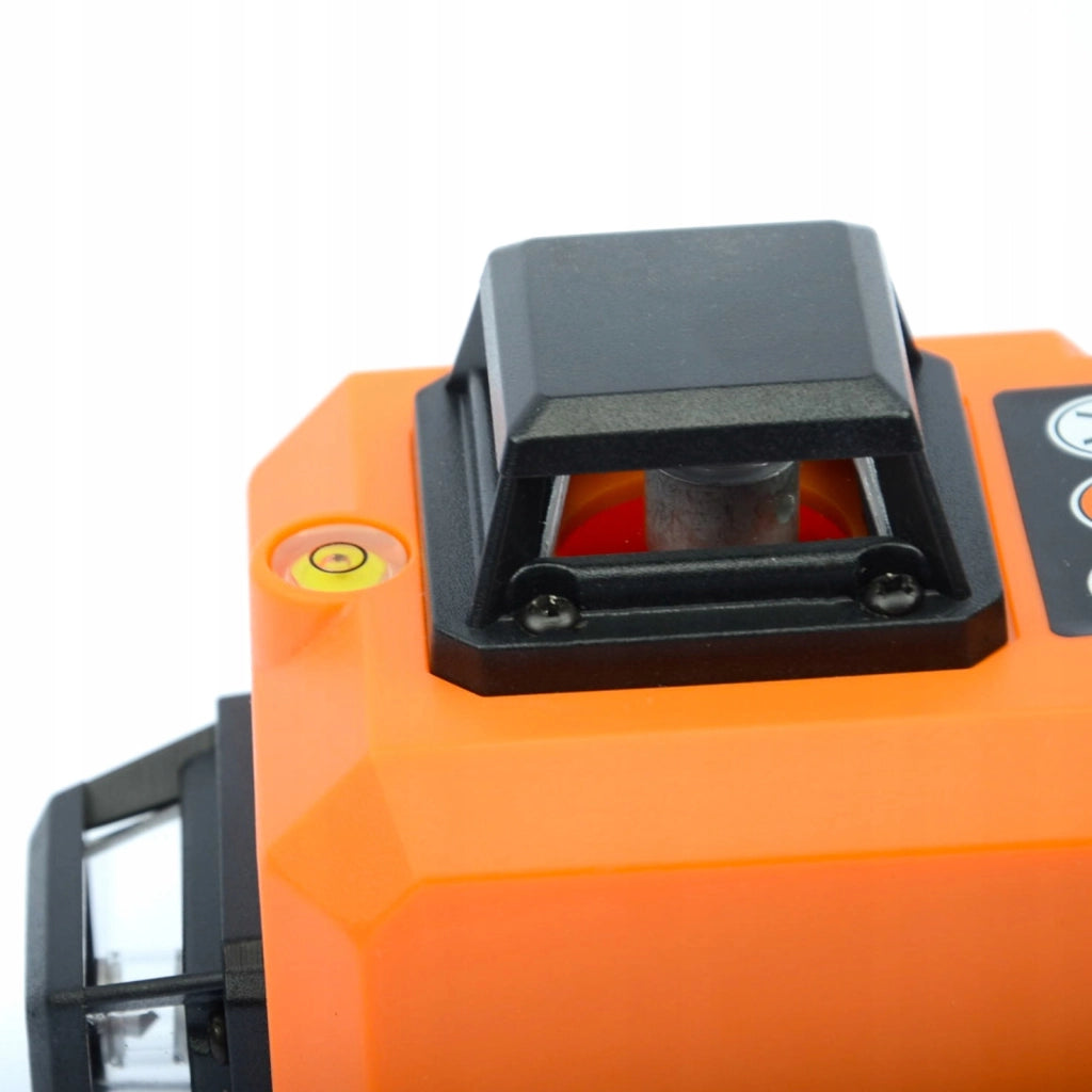 Livella Laser Rosfix Orange Tiger ROT12L – 12 Linee 360° | Set con Treppiede 43-120cm, Occhiali, Targa Verde, Asta 350cm