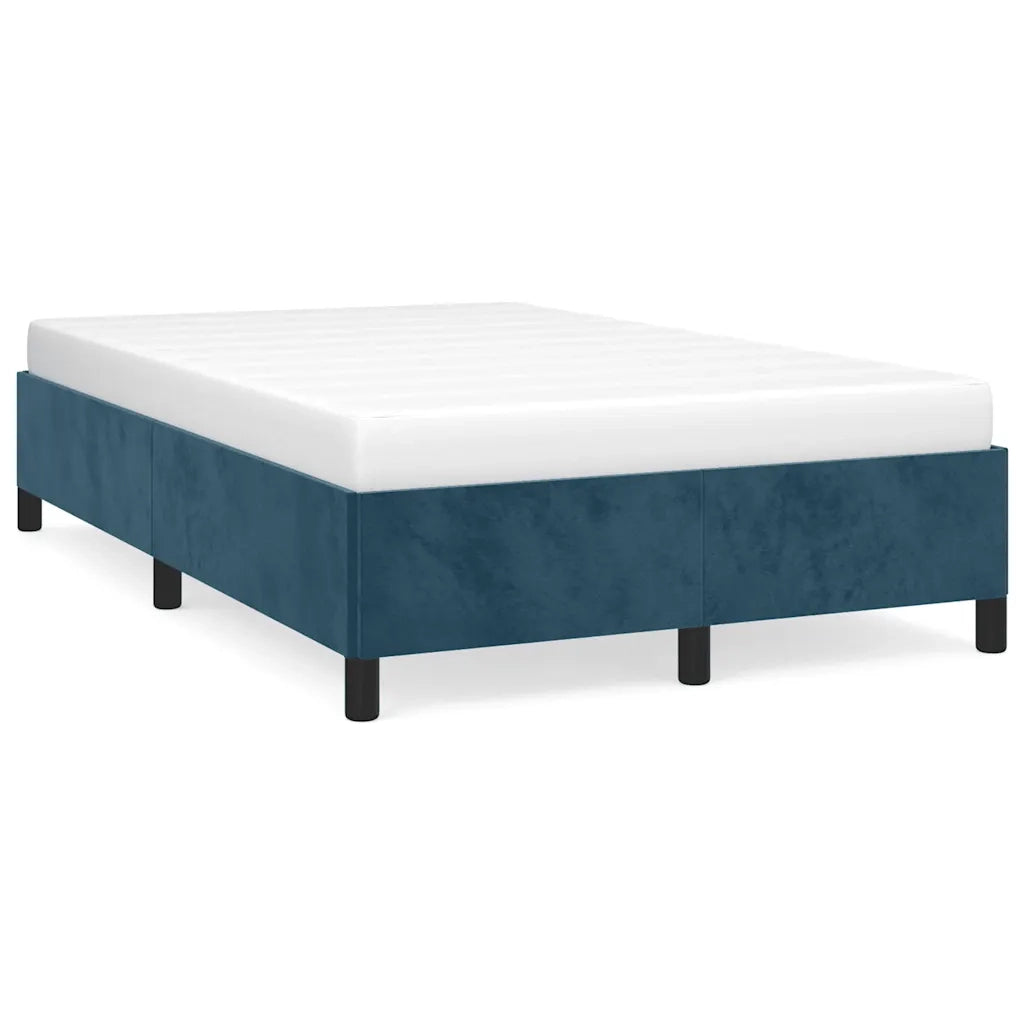 Giroletto senza Materasso Blu Scuro 120x200 cm in Velluto 347316