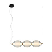 Lampada a sospensione in vetro Rinot Italux LED 22W 3000K