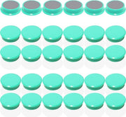 Magnetron per lavagne - 30 pezzi forti magneti per frigorifero a forma rotonda - Magnetini mini per lavagne, pareti magnetiche e vetrine - Piccoli magneti, magneti colorati per tavolo da pranzo, ufficio, scuola