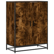 Scarpiera | Mobile per scarpe Rovere Fumo 75x38x97,5 cm Legno Multistrato Metallo