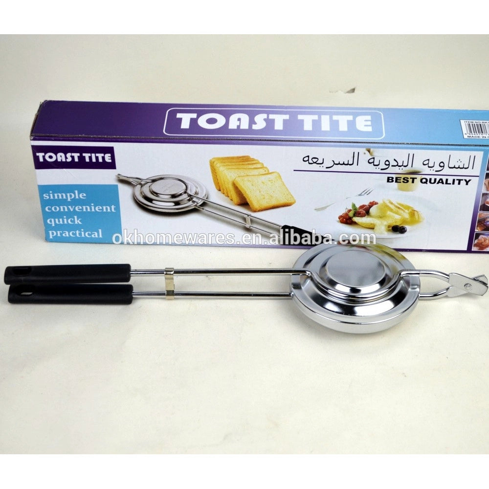 Trade Shop - Pinza Per Toast Tite Panini Sandwich Tostapane In Alluminio Manuale Grill Cucina -