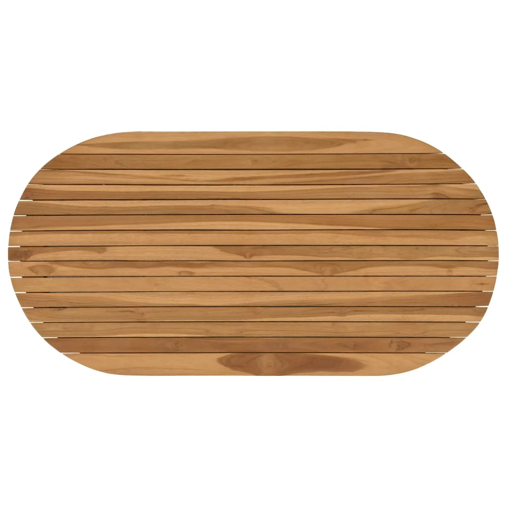 Piano del tavolo 110 x 55 x 3,5 cm Ovale Legno di teak solido 42033163
