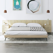 Testiera Letto con Armadietti Legno Multistrato Rovere Sonoma 3115734