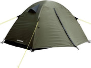Tenda da campeggio 2 persone, ultraleggera, impermeabile e resistente al vento, asta in alluminio, 2 porte, dimensione di imballaggio ridotta per campeggiare, escursioni, outdoor