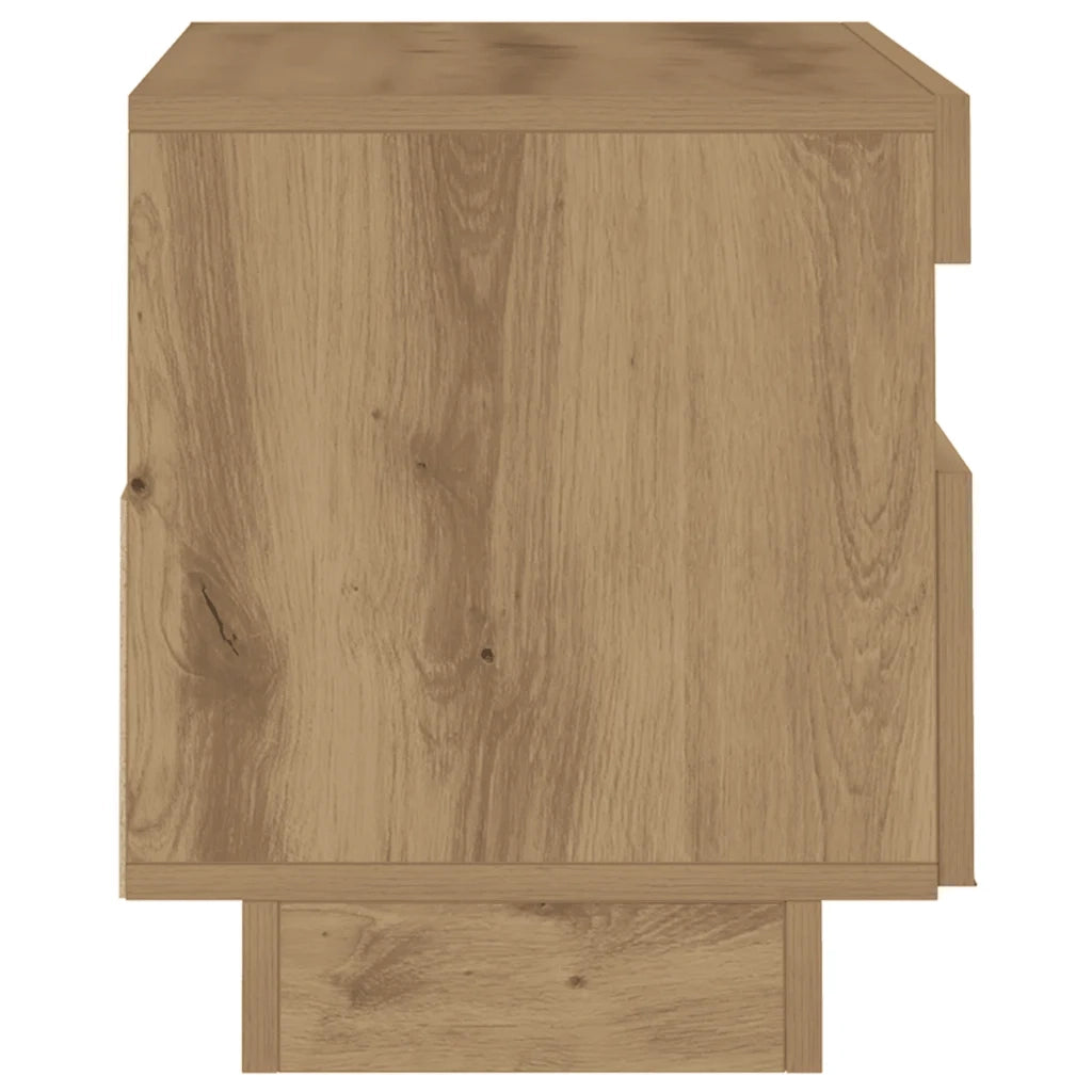 vidaXL Mobile TV con Luci LED Artigianale 80x35x40cm Legno Multistrato
