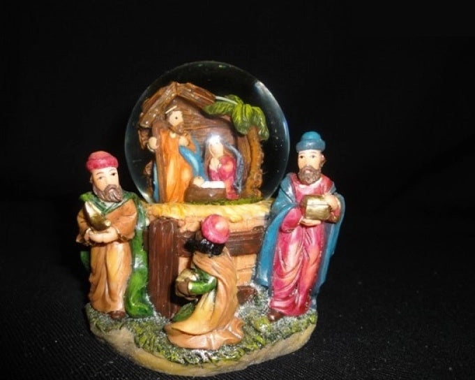 Sfera Presepe Natale nativita' piccola 12 cm