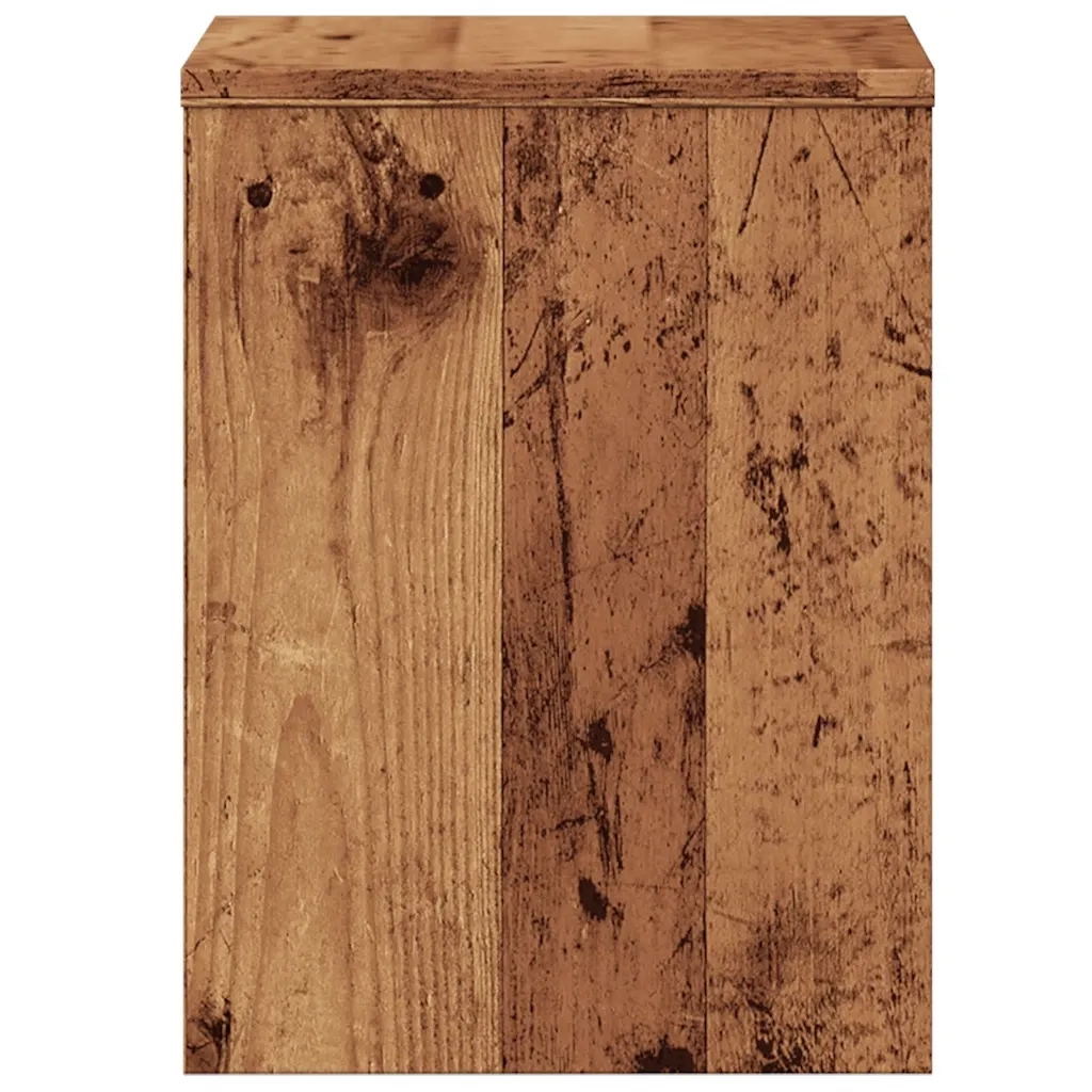 Comodino | Armadio da Notte | Mobiletto da notte Legno Vecchio 40x30x40 cm in Truciolato