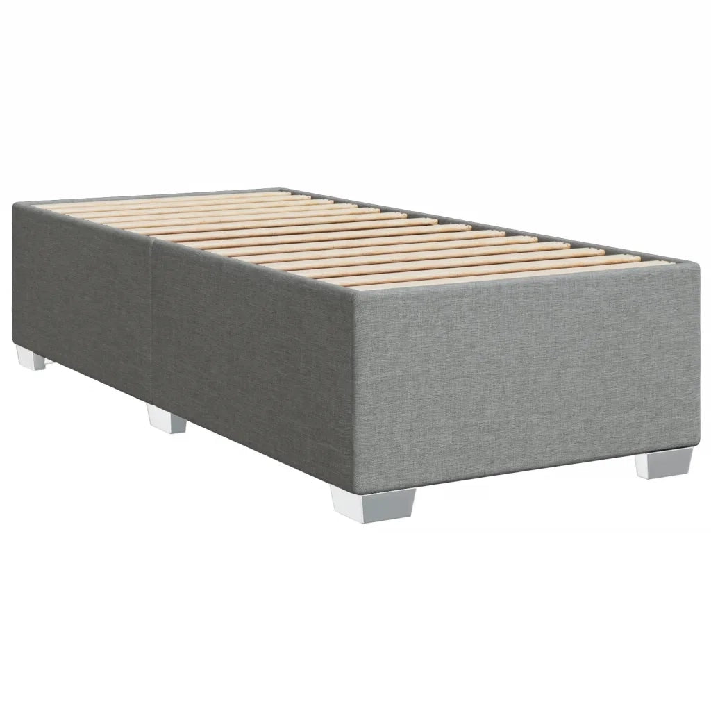 Giroletto senza Materasso Grigio Chiaro 100x200 cm Tessuto