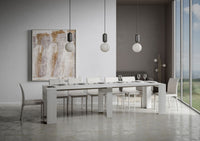 Consolle Allungabile 90-302x42x77 cm in Nobilitato Bianco