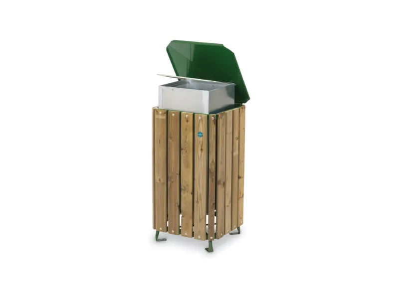 Cestoni Plus Eco-Tris Plus Giochipark acciaio zincato legno pino lt 90 - Plus