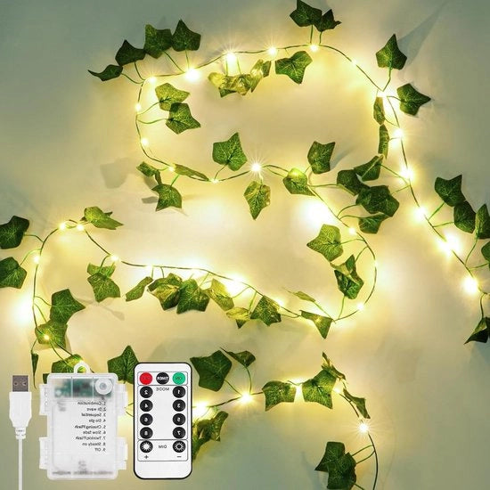 100 fili di luce LED con telecomando - oscillatori per stanza giardino decorazione di festa