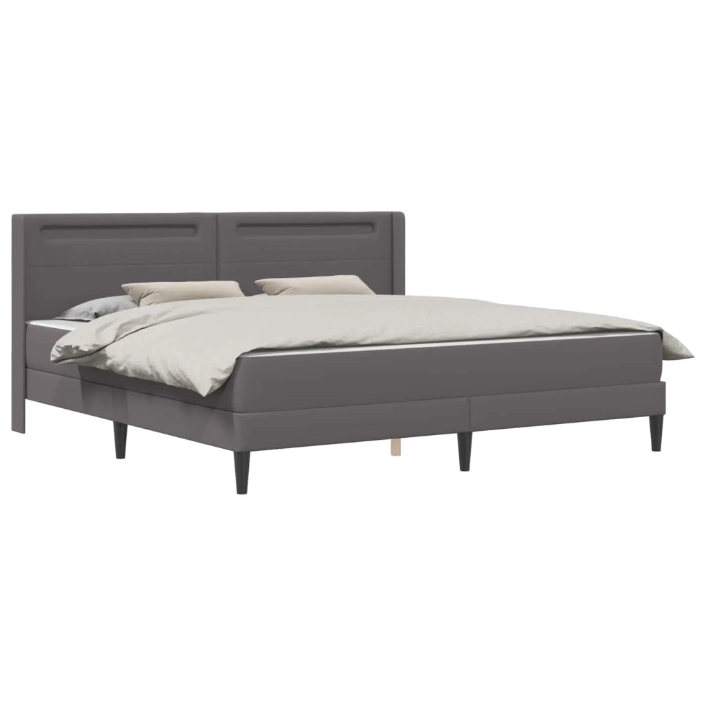 Struttura letto con materasso Grigio 180 x 200 cm Similpelle 3414918