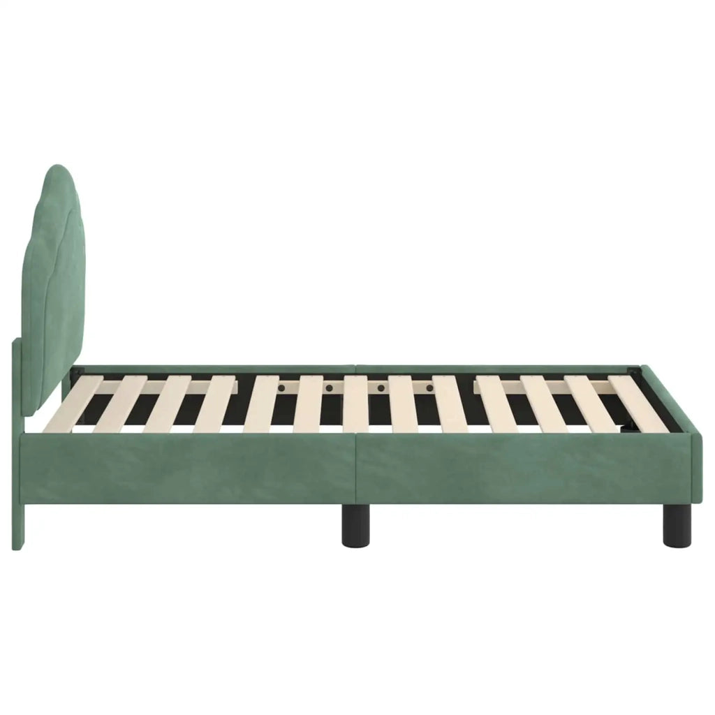 Struttura letto per bambini con testata Verde Mare 70 x 140 cm