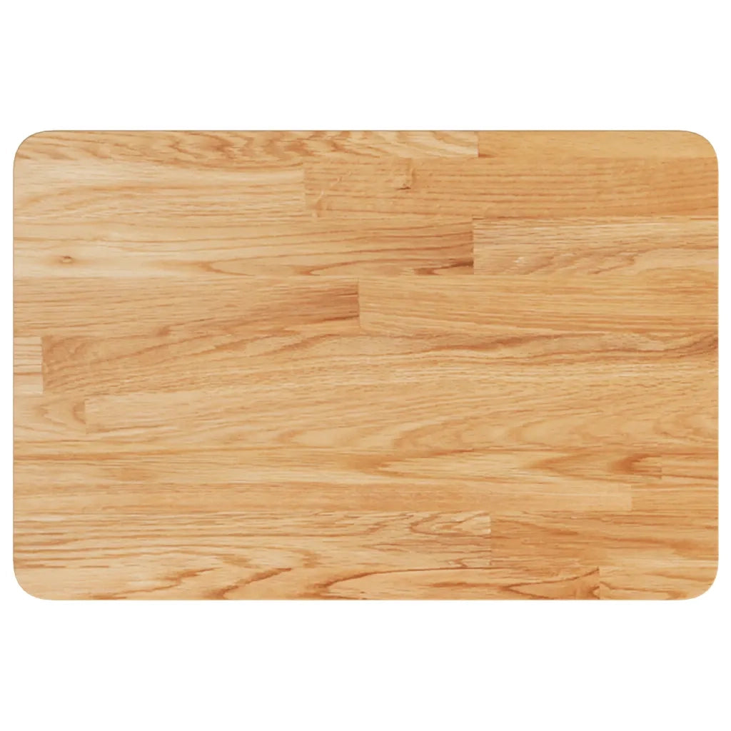 Piano Bagno Marrone Chiaro 60x40x2,5cm Legno Massello Trattato CFW3063339
