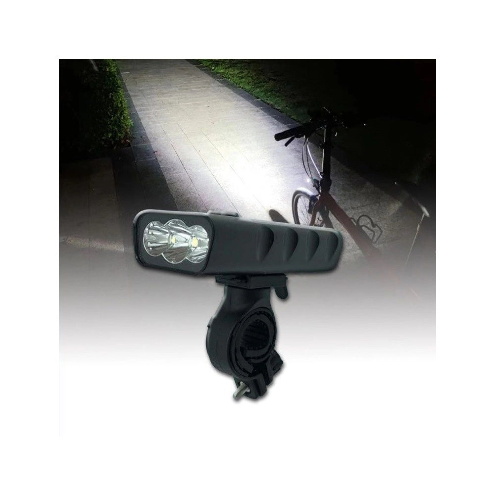 Trade Shop - Torcia Luce Led Faro Fanale Per Bici Bicicletta Ipx6 Ricarica Micro Usb T-9287 -