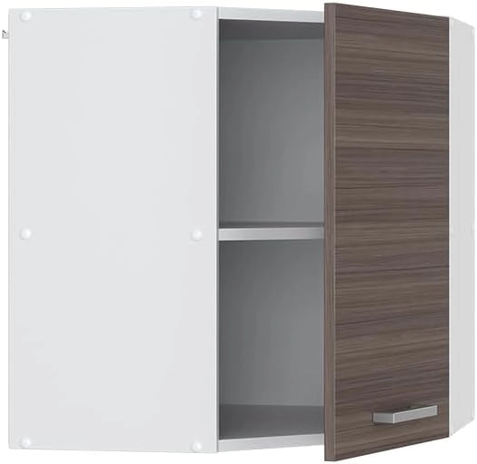 Mobile angolare da cucina R-Line, Grigio nobile, 57 cm, per la libera combinazione all'interno di sistemi cucina modulari