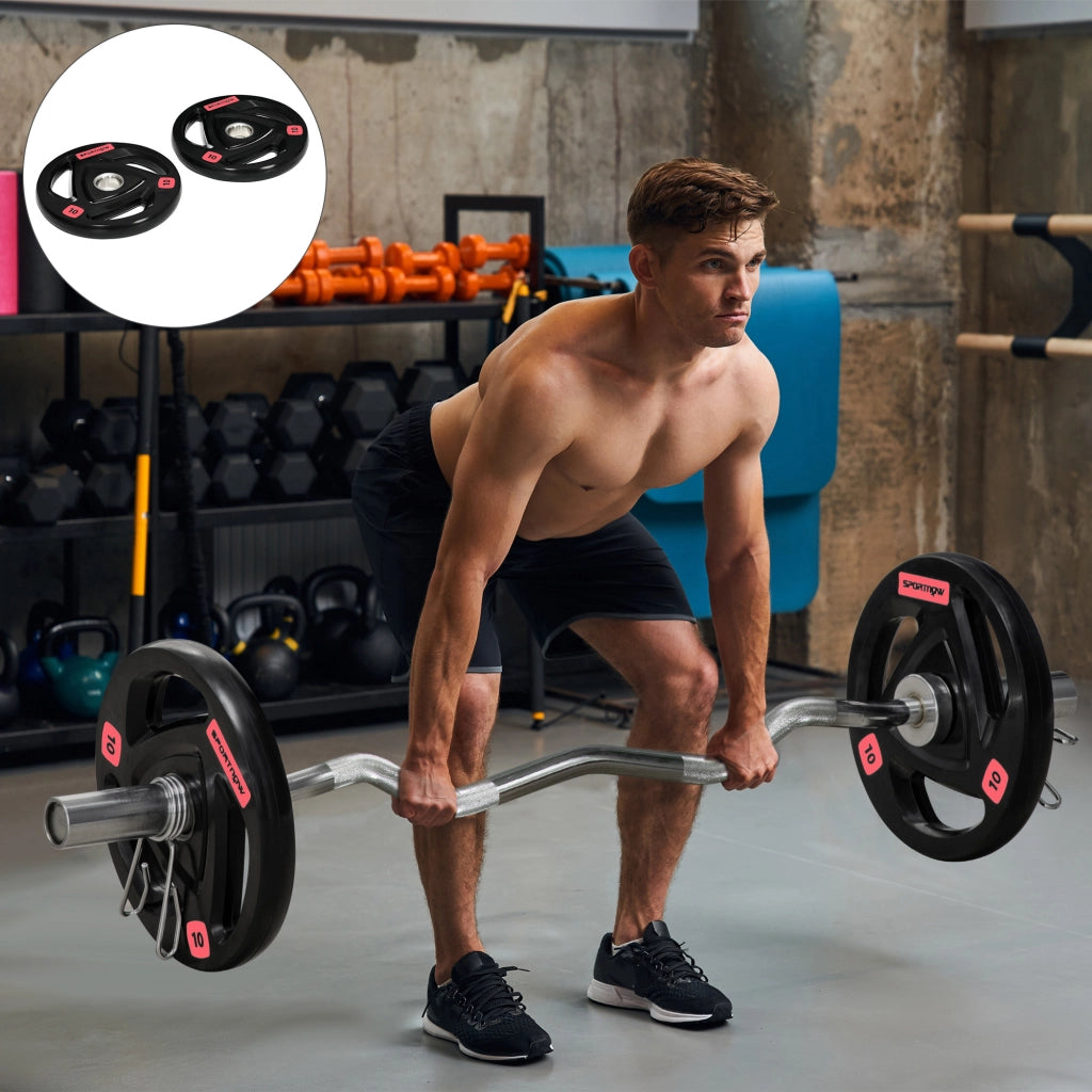 Dischi Pesi 10kg Acciaio Gomma ¨C zephmum ¨C 2x10kg
