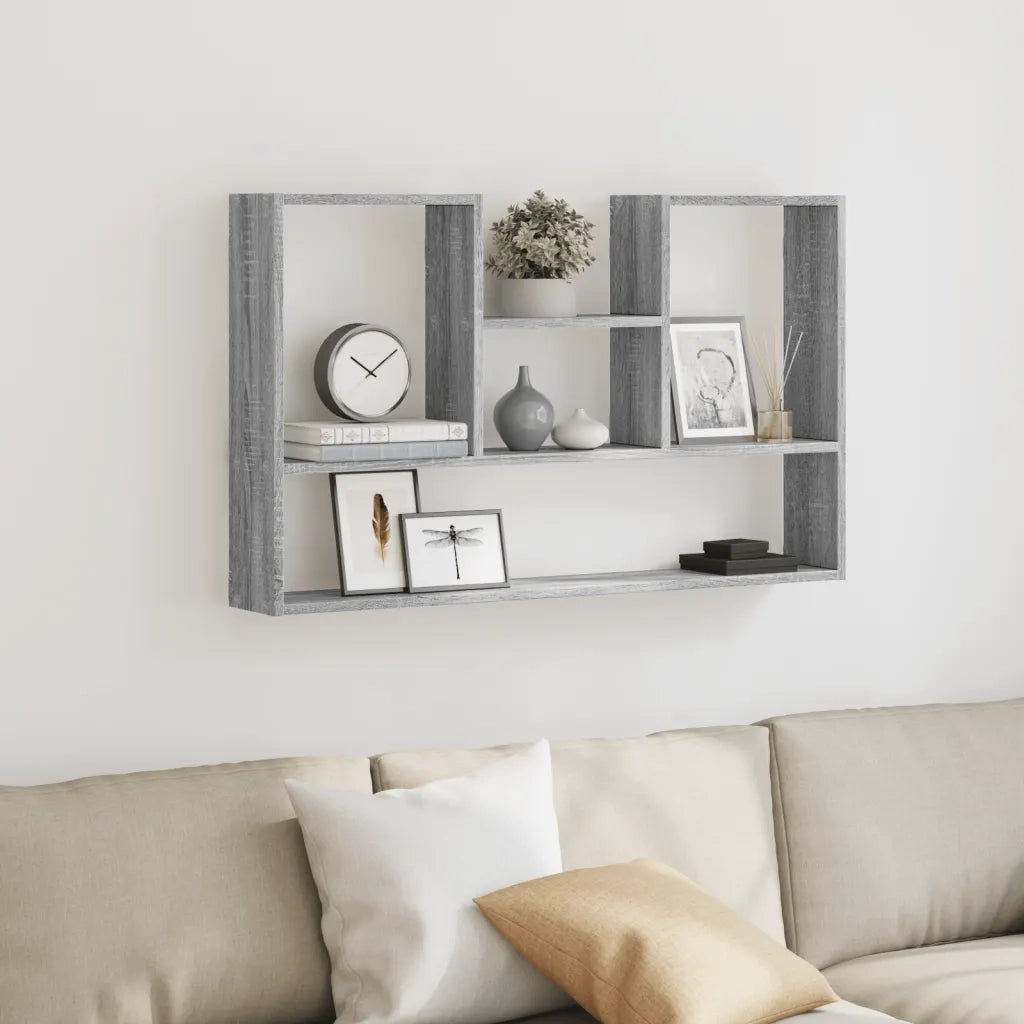 Mensola a Muro | Mensola a parete Grigio Sonoma 99x15x60 cm in Truciolato