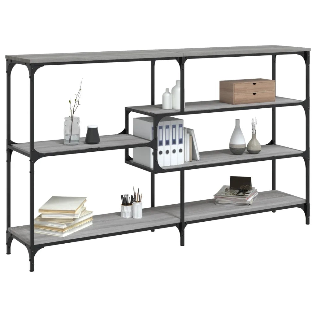 Tavolo Consolle | Tavolo d'Ingresso Grigio Sonoma 160x32x95 cm in Legno Multistrato