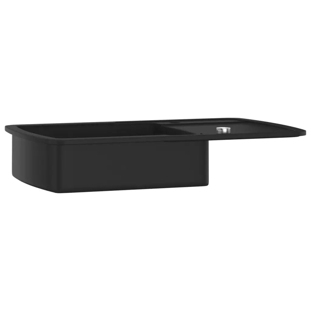 Lavello da Cucina in Granito Vasca Singola Nero cod mxl 44683