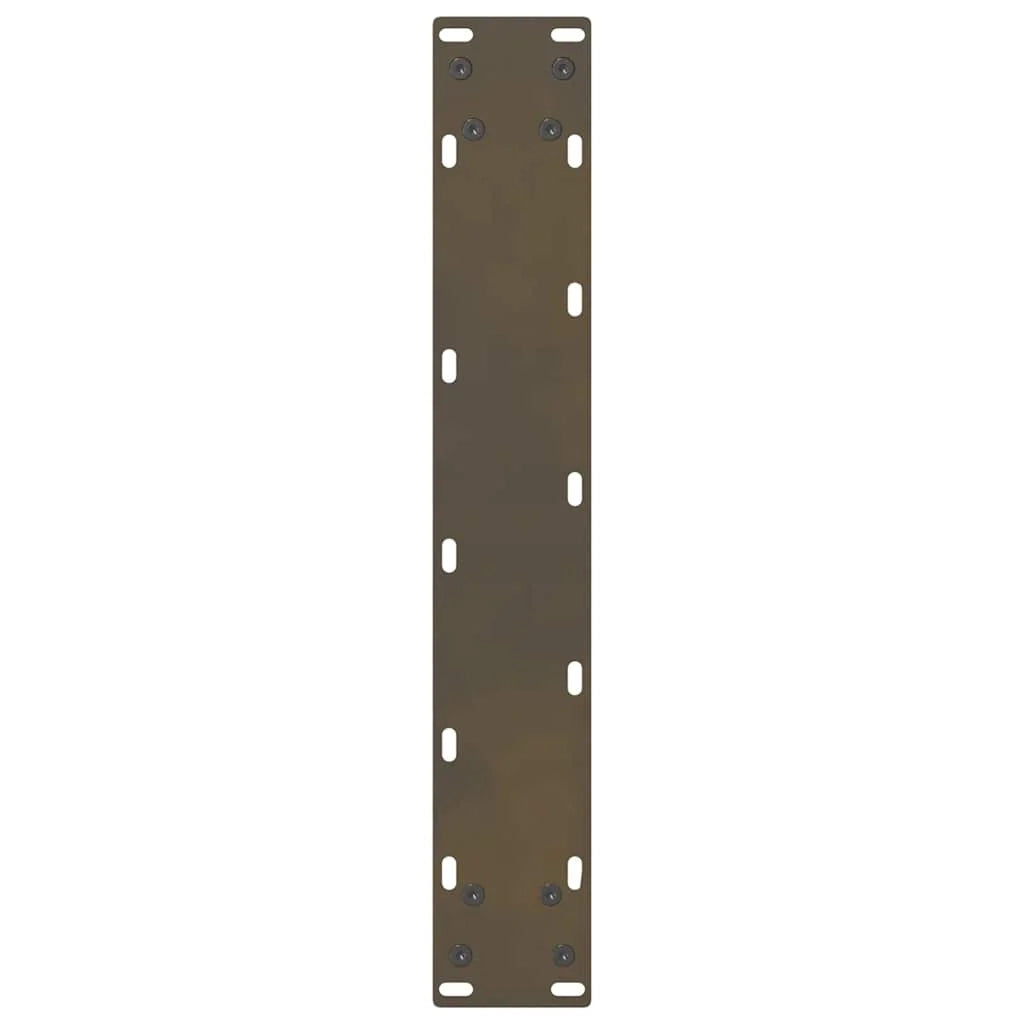 Set di 2 gambe regolabili per tavolo da bar in acciaio naturale 40 x 110 cm design moderno in acciaio nero 02_0057591