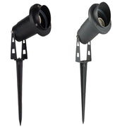 Trade Shop - Faretto Esterno Da Giardino Doppia Istallazione Con Picchetto Staffa Gu10 Ip65 Et-01 -