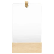 Specchio da Parete in Legno Massello di Pino 23x39,5 cm